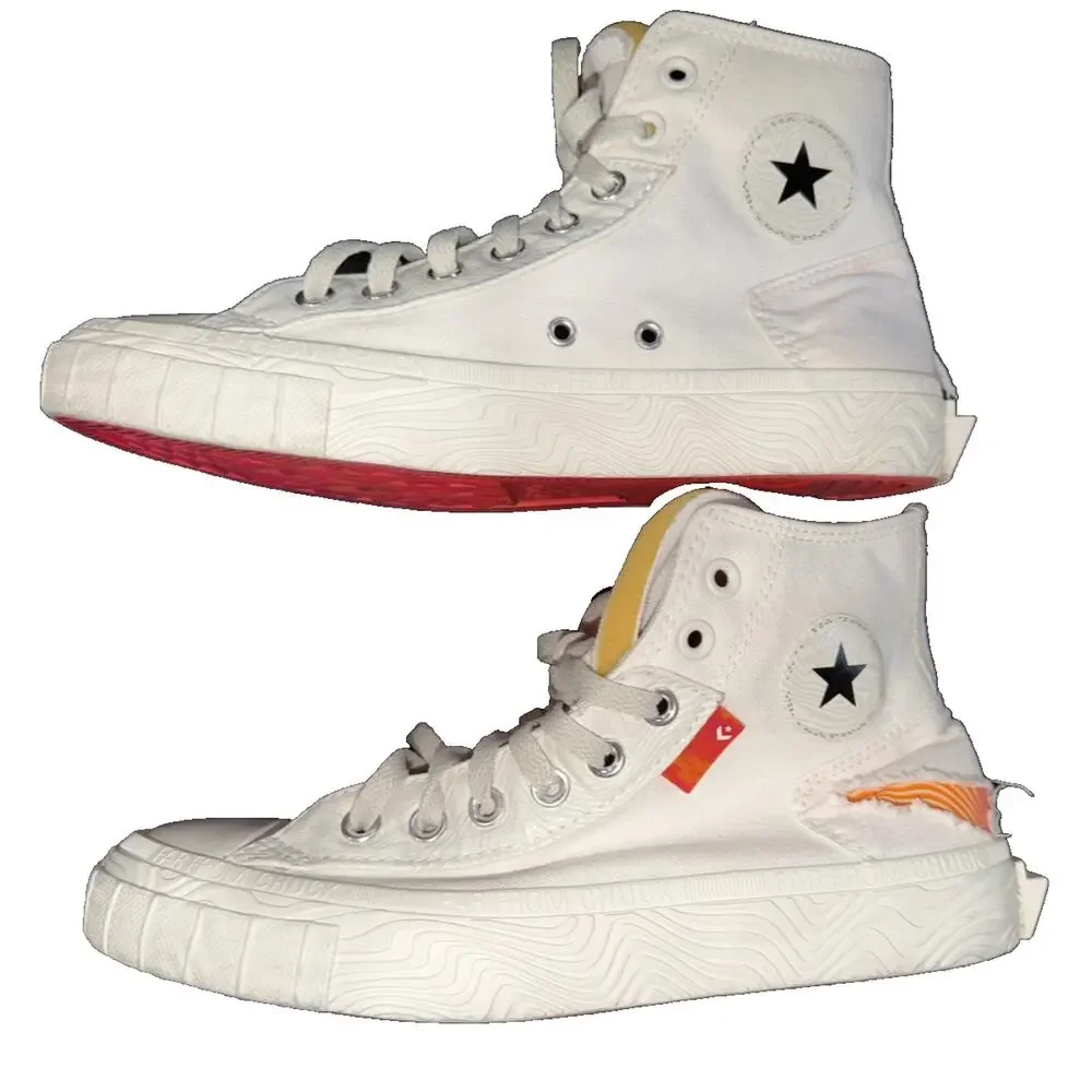 Converse Alt Star Tear Away Light Bone High Tops M7 W9